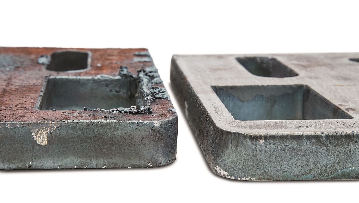 ARKU EdgeBreaker® 4000 - before and after parts