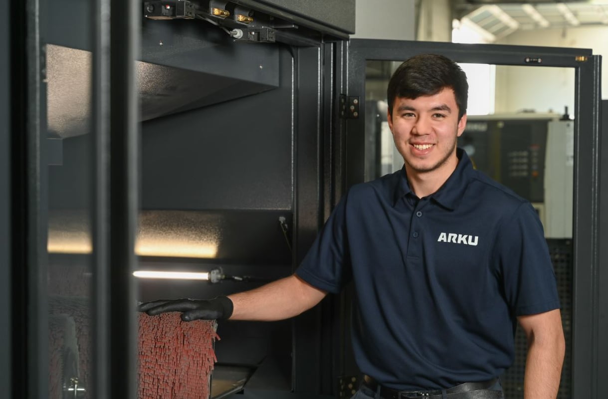 Anvar Toshmatov, estudiante de ARKU 