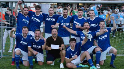 El equipo de fútbol de ARKU se destaca en el torneo de empresas SV Ulm