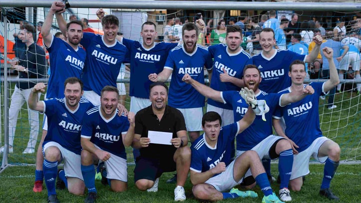 Drużyna piłkarska ARKU zajęła 2. miejsce w turnieju firmowym SV Ulm