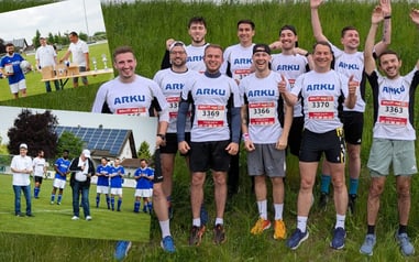 Mit Team- und Sportsgeist voran: ARKU aktiv beim B2Run und Fußballturnier