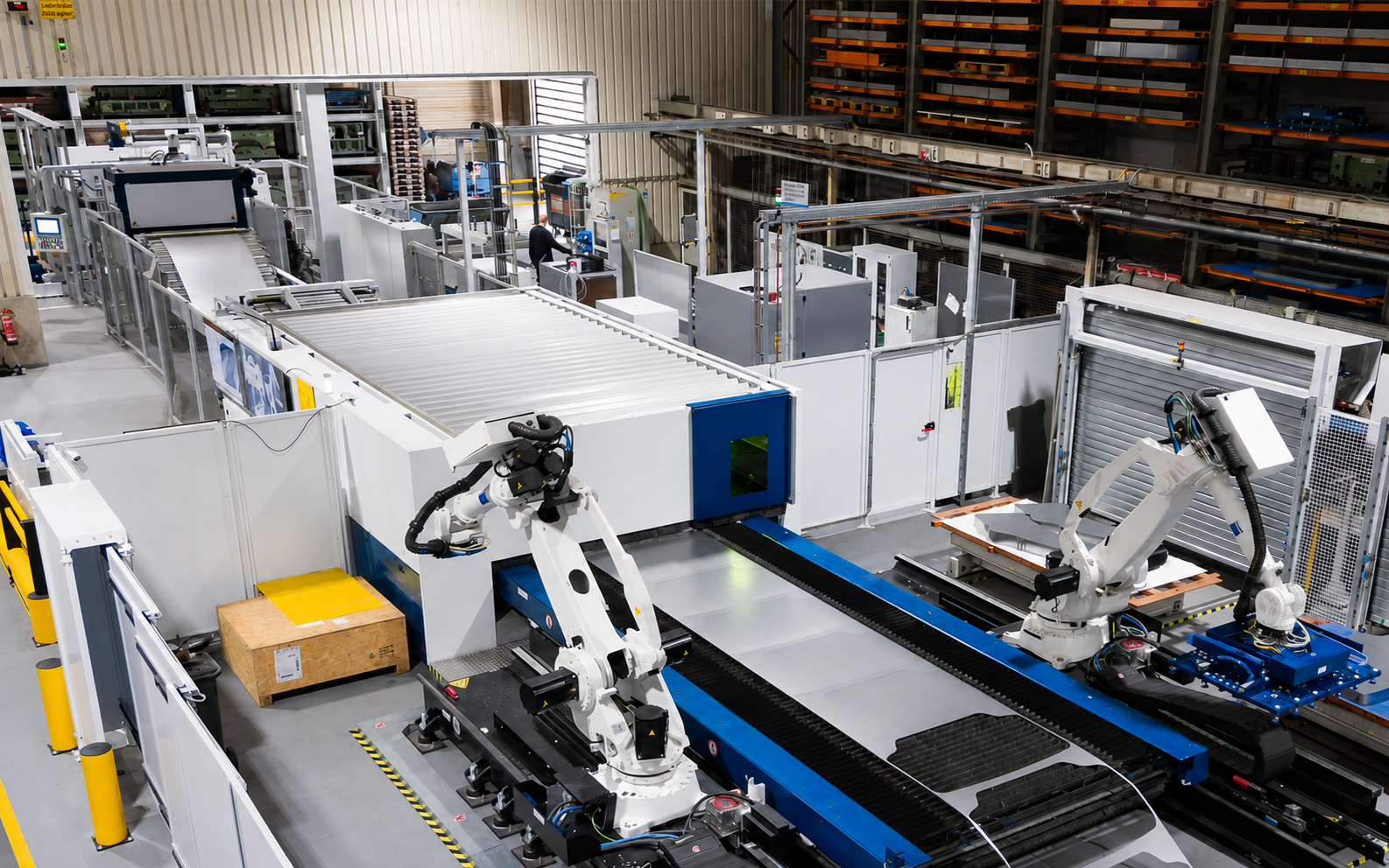Ligne de découpe laser pour bobines