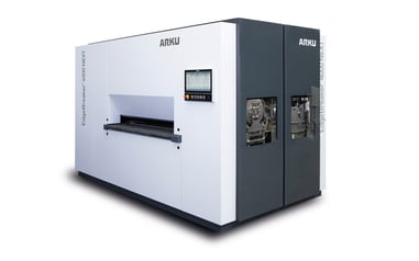 ARKU-Entgratmaschine EdgeBreaker 4000 NEXT mit Entgratwalze für dicke Laserteile mit starkem Grat