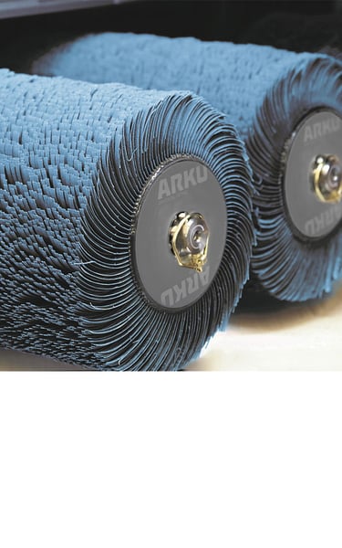 Rotary Brush Deburring, Edge Rounding, & Surface Finishing Machine | ARKU