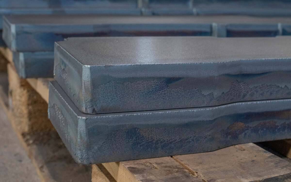 Dettaglio di una parte bruciata