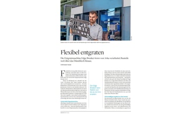 ARKU Maschinenbau GmbH_Bericht über den EB6000_ BLECH-Fachzeitschrift Mai_2021