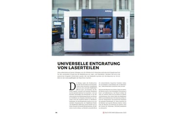 Blechtechnik_06_2020_Universelle Entgratung von Laserteilen